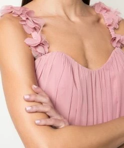 All Bridesmaid Dresses Marchesa Notte Off-Shoulder 3D Floral Bridesmaid Dress BM1114