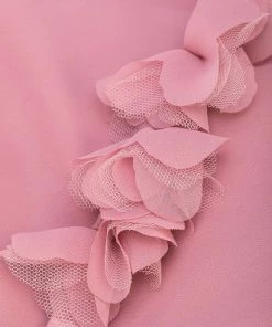 All Bridesmaid Dresses Marchesa Notte Off-Shoulder 3D Floral Bridesmaid Dress BM1114