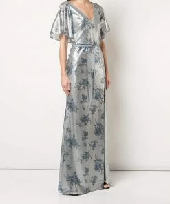 All Bridesmaid Dresses Marchesa Notte Flutter Sleeve Sequin Bridesmaid Dress BM0908