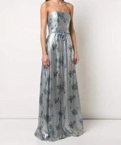 All Bridesmaid Dresses Marchesa Notte Strapless Sequin Bridesmaid Dress BM1108