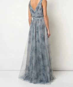 Marchesa Notte Sleeveless V-neck Tulle Bridesmaid Dress BM1109 All Bridesmaid Dresses