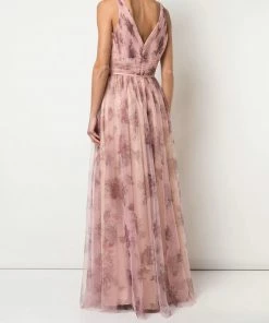 Marchesa Notte Sleeveless V-neck Tulle Bridesmaid Dress BM1109 All Bridesmaid Dresses