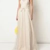 Marchesa Notte Halter Tulle Draped Bridesmaid Dress BM1110