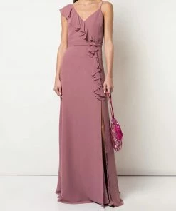 All Bridesmaid Dresses Marchesa Notte Notte Asymmetrical With Ruffle Detail Bridesmaid Dress BM1112
