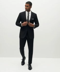 Classic Black Suit Jacket By SuitShop