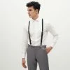 Classic Black Suspenders By SuitShop