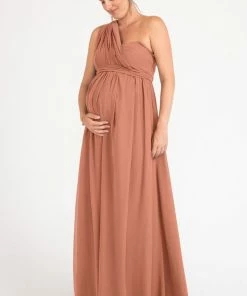 Jenny Yoo Convertible Maternity Bridesmaid Dress Cerise
