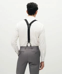 All Bridesmaid Dresses Grosgrain Solid Black Suspenders By SuitShop