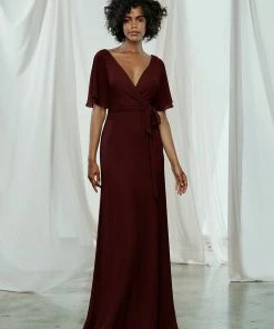 Amsale Long Bridesmaid Dress Ava