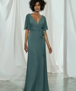 Amsale Long Bridesmaid Dress Ava
