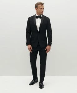 Classic Black Shawl Tuxedo Jacket - Eco Stretch By SuitShop All Bridesmaid Dresses