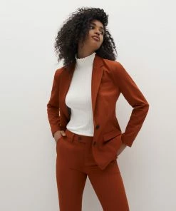 Women's Burnt Orange Suit Pants By SuitShop