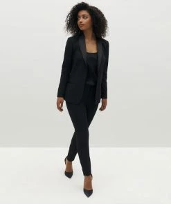 Women's Black Tuxedo Pants By SuitShop 27 Women's Black Tuxedo Pants By SuitShop