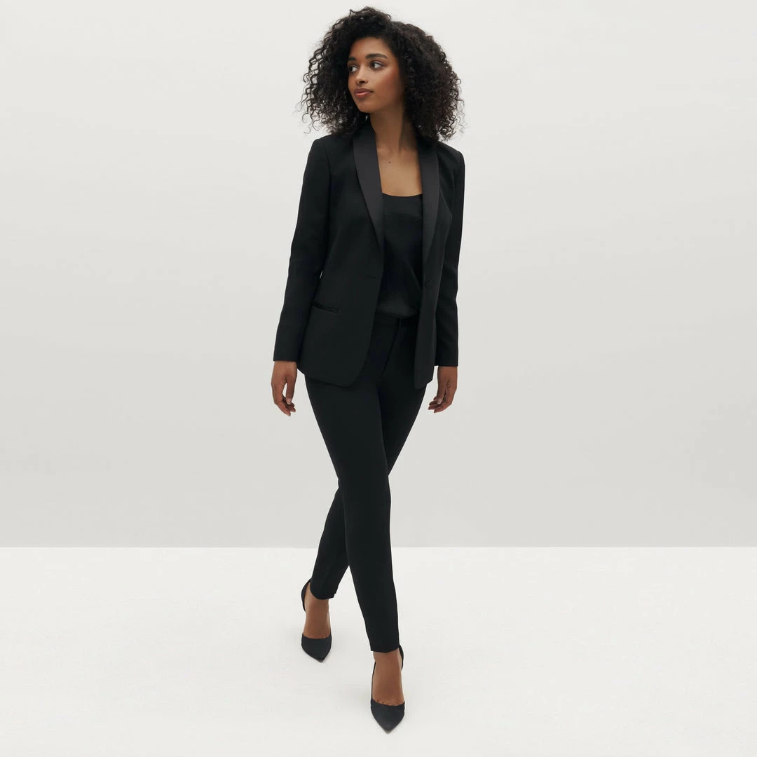 Women's Black Tuxedo Pants By SuitShop 14 Women's Black Tuxedo Pants By SuitShop