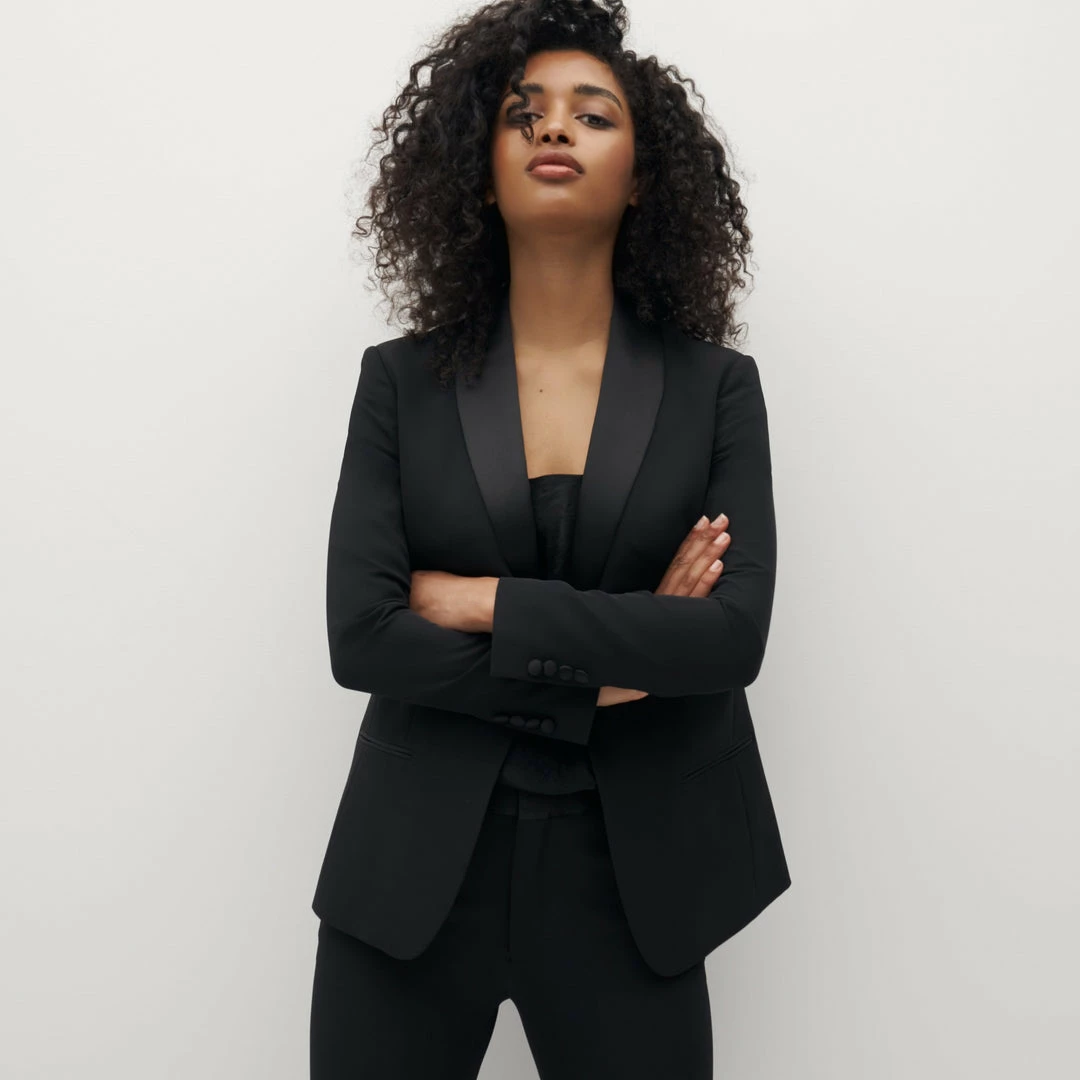 Women's Black Tuxedo Pants By SuitShop 13 Women's Black Tuxedo Pants By SuitShop