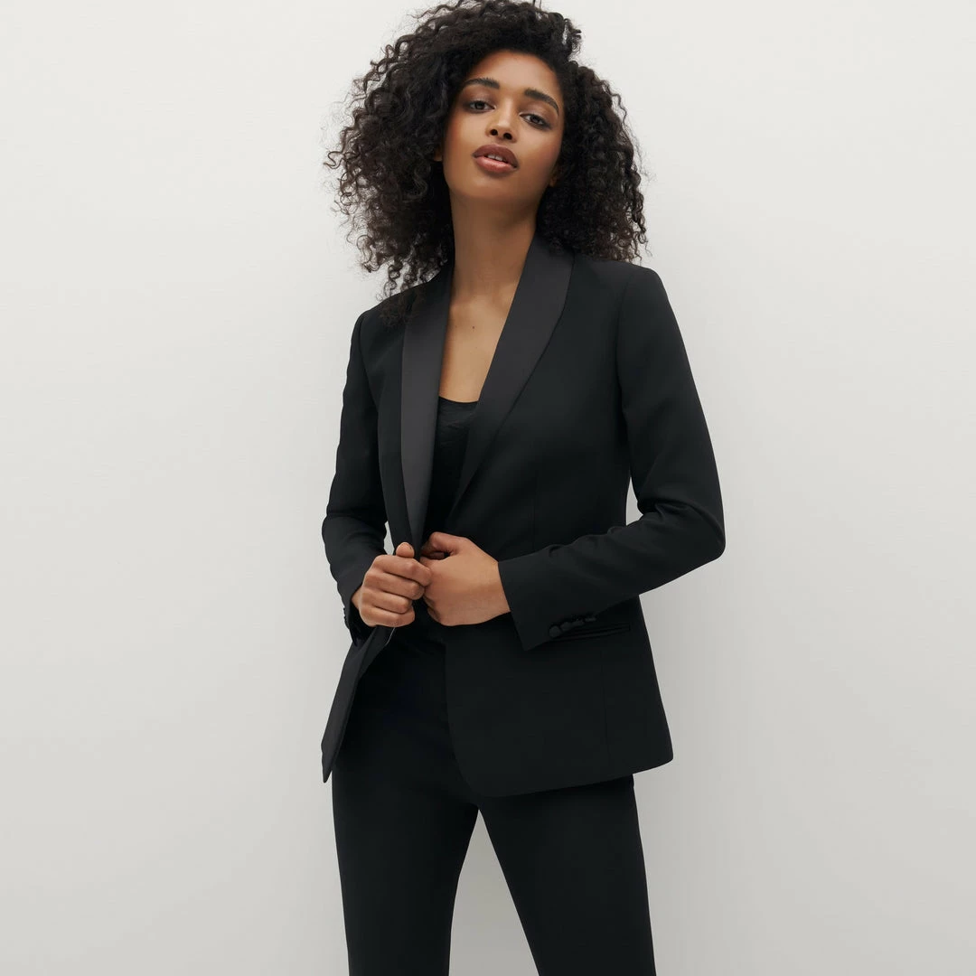 Women's Black Tuxedo Pants By SuitShop 12 Women's Black Tuxedo Pants By SuitShop