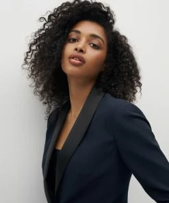 All Bridesmaid Dresses Women's Navy Tuxedo Jacket By SuitShop