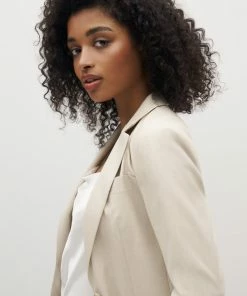 Women's Tan Suit Jacket By SuitShop