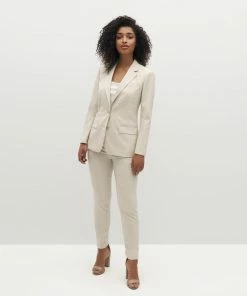 Women's Tan Suit Jacket By SuitShop