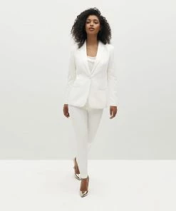 Women's White Tuxedo Jacket By SuitShop All Bridesmaid Dresses
