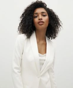 Women's White Tuxedo Jacket By SuitShop All Bridesmaid Dresses