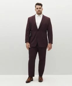 Burgundy Suit Jacket By SuitShop