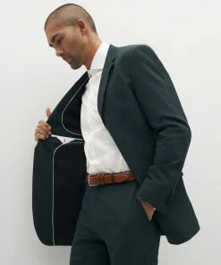 Dark Green Suit Pants By SuitShop