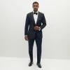 All Bridesmaid Dresses Premium Shawl Lapel Navy Tuxedo Jacket By SuitShop