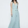 Marchesa Notte V-neck With Self Sash Bridesmaid Dress BM1129 All Bridesmaid Dresses