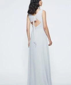 Marchesa Notte Ruched V-neck Bridesmaid Dress BM1119 All Bridesmaid Dresses