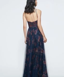 All Bridesmaid Dresses Marchesa Notte Keyhole Halter Bridesmaid Dress BM1122P2