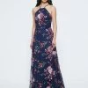 Marchesa Notte Halter Floral Sequin Bridesmaid Dress BM1117N All Bridesmaid Dresses