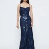 Marchesa Notte Scoop Neck Floral Sequin Bridesmaid Dress BM1115N