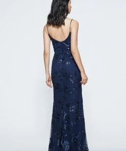 Marchesa Notte Scoop Neck Floral Sequin Bridesmaid Dress BM1115N