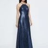 Marchesa Notte Halter Solid Sequin Bridesmaid Dress BM1117 All Bridesmaid Dresses