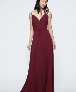 All Bridesmaid Dresses Marchesa Notte V-neck With Strap Detail Bridesmaid Dress BM1120