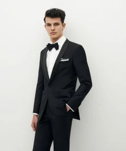 All Bridesmaid Dresses Premium Shawl Lapel Black Tuxedo Jacket By SuitShop