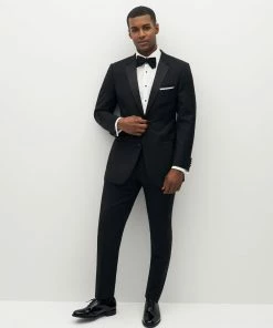 Premium Notch Lapel Black Tuxedo Jacket By SuitShop All Bridesmaid Dresses