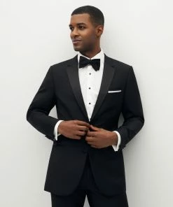 Premium Notch Lapel Black Tuxedo Jacket By SuitShop All Bridesmaid Dresses