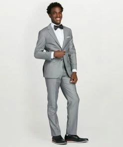 All Bridesmaid Dresses Textured Gray Suit Jacket By SuitShop