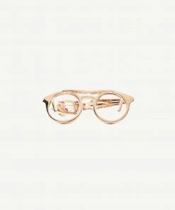 Glasses Tie Bar - Rose Gold By SuitShop