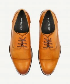 Light Tan Oxford Shoes - SANA By SuitShop