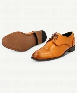 Light Tan Oxford Shoes - SANA By SuitShop