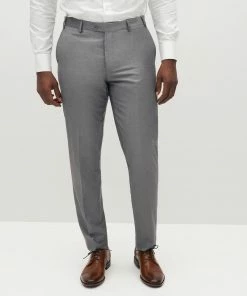 All Bridesmaid Dresses Textured Gray Suit Pants (Comfort Stretch) By SuitShop