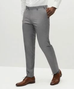 Textured Gray Suit Pants By SuitShop All Bridesmaid Dresses