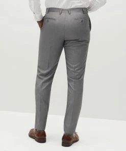 All Bridesmaid Dresses Textured Gray Suit Pants (Comfort Stretch) By SuitShop