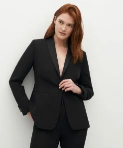 All Bridesmaid Dresses Women's Black Tuxedo Jacket By SuitShop