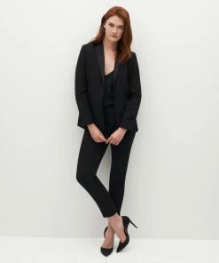 Women's Black Tuxedo Pants By SuitShop