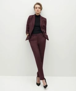 All Bridesmaid Dresses Women's Burgundy Suit Pants By SuitShop