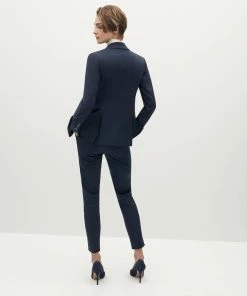 Women's Navy Blue Suit Jacket By SuitShop All Bridesmaid Dresses